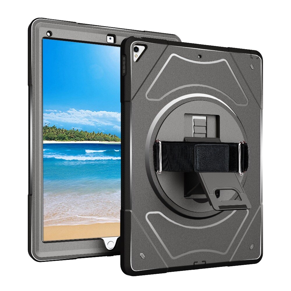 HIS - Rotating Rugged Case For iPad with Hand Strap
