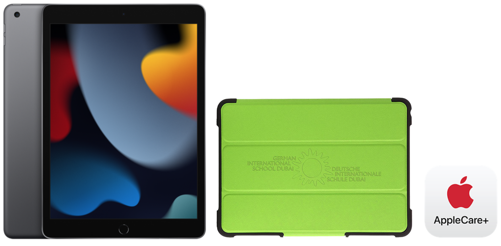 DISD Grade 2 iPad 10.2&quot; Wifi (9th Gen) + Nutkase Bumpkase w/ Stylus Holder + Apple Care