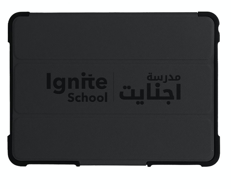 Ignite - Nutkase Bumpkase w/ Stylus Holder For iPad 10.2&quot; (7th Gen) With School Logo